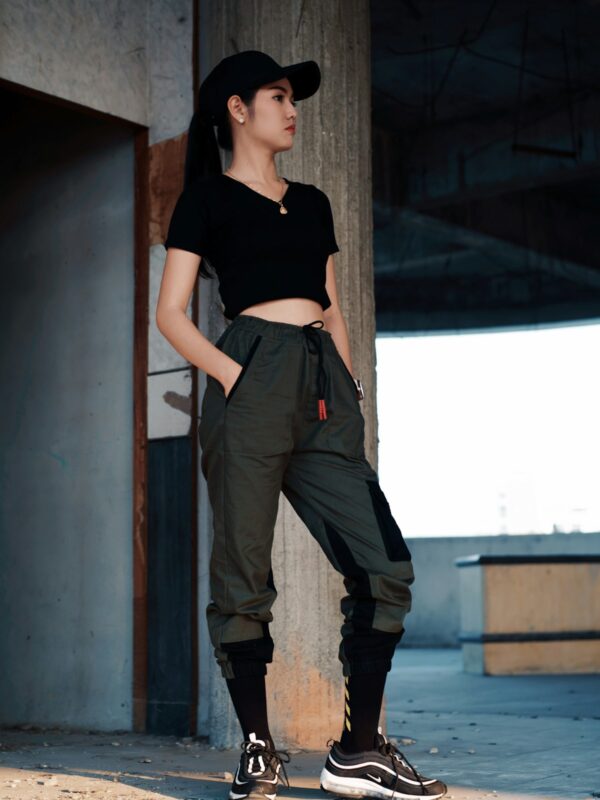 Utility Cargo Joggers in Olive