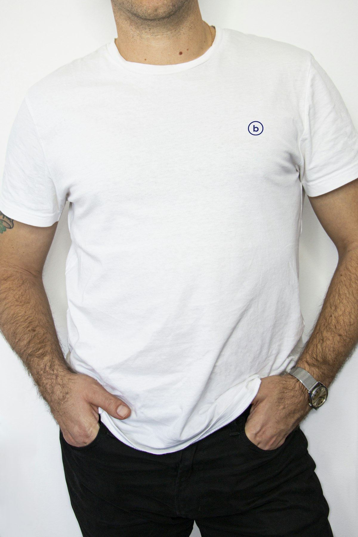 Cotton Crew Undershirt (Pack of 3) in White