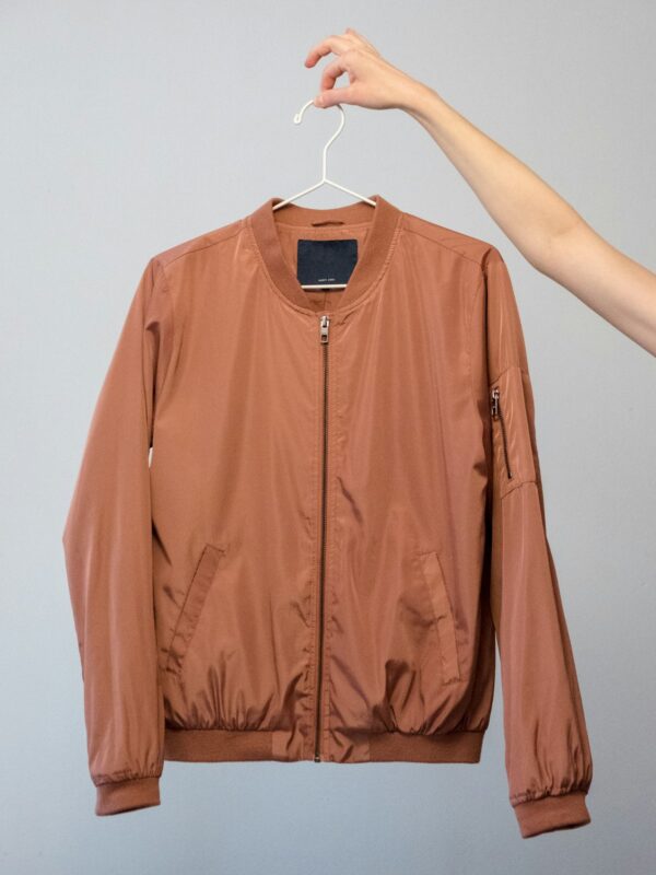 Classic Bomber Jacket in Rust